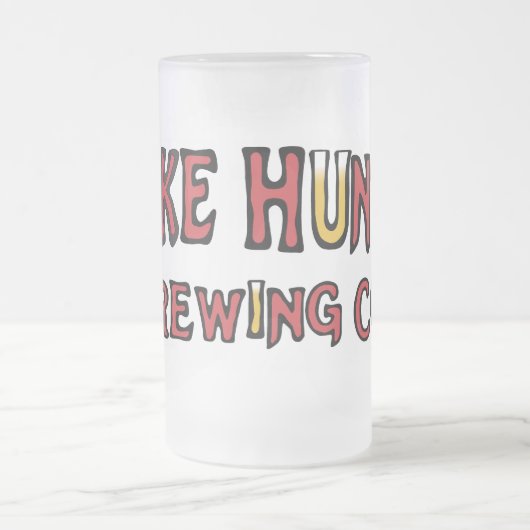 Bier-Tasse der Mike-Jagd des Brauensco. Mattglas Bierglas (Mittel)
