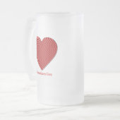 Bier-Tasse des Valentines mattierte Tages Mattglas Bierglas (Vorderseite Links)