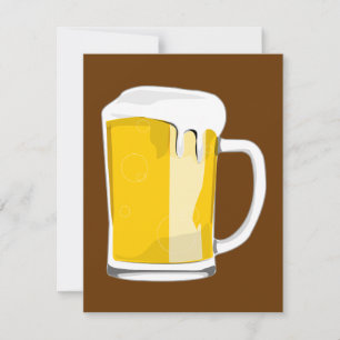 Bier-Tasse Einladung
