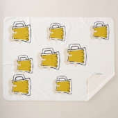 Bier Tasse Fleece Blanket Sherpadecke (Vorderseite (Horizontal))