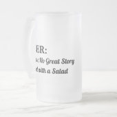 Bier-Tasse - Funny Quote Glass Stein Mattglas Bierglas (Vorderseite Links)