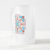 Bier-Tasse für das Rätsel der Altstadt Mattglas Bierglas (Vorderseite Links)