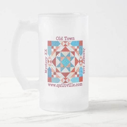 Bier-Tasse für das Rätsel der Altstadt Mattglas Bierglas (Links)
