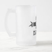 Bier-Tasse für Diskjockeys | kundengerechtes DJ Mattglas Bierglas (Links)