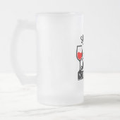 Bier-Tasse für Mattiertes Glass-Zitat aus der Lebe Mattglas Bierglas (Links)