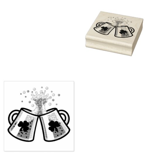 Bier-Tasse Gummistempel (Stempel)