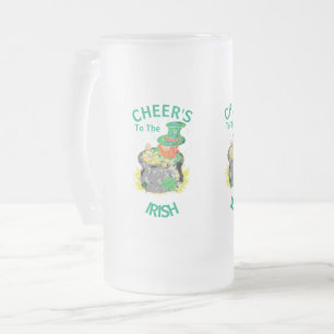 Bier-Tasse: Irish Cheer's Mattglas Bierglas