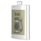 Bier-Tasse Irish Glücksspiel Kleeblatt Flachmann (Links)