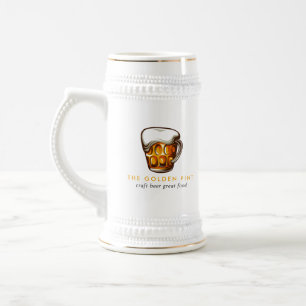 Bier-Tasse-Logo Brauerei Bar Business Stein Bierglas
