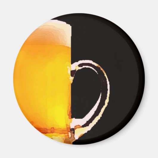 Bier Tasse Magnet (Vorne)