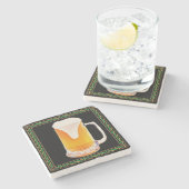 Bier Tasse Marble Stone Untersetzer (Seitenansicht)
