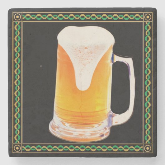 Bier Tasse Marble Stone Untersetzer (Vorderseite)