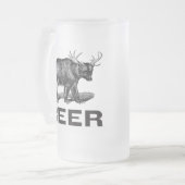 Bier-Tasse Mattglas Bierglas (Vorderseite Links)