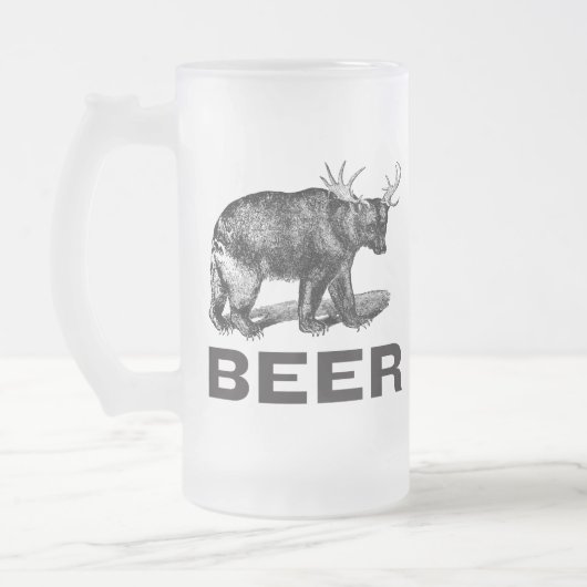 Bier-Tasse Mattglas Bierglas (Links)