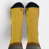 Bier-Tasse mit Bläschen und Schaumstoff Socken (Oben)