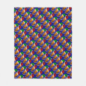 Bier-Tasse mit Weihnachtsmannmütze Weihnachten Fleecedecke (Vorderseite)