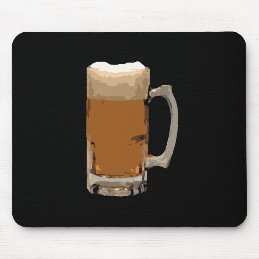 Bier-Tasse Mousepad (Vorne)