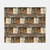 Bier-Tasse-Muster Fleecedecke (Vorderseite (Horizontal))