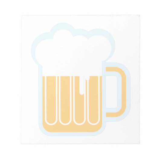 Bier-Tasse Notizblock (Vorderseite)