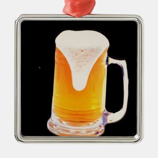 Bier-Tasse Ornament Aus Metall (Vorne)