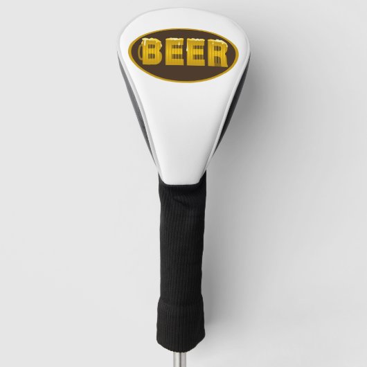 Bier Tasse Oval Golf Headcover (Vorderseite)