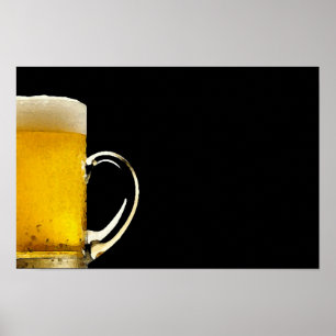 Bier Tasse Panoramaposter drucken Poster