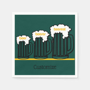 Bier-Tasse Personalisiertes Party Napkins Serviette