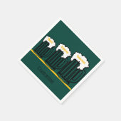 Bier-Tasse Personalisiertes Party Napkins Serviette (Ecke)