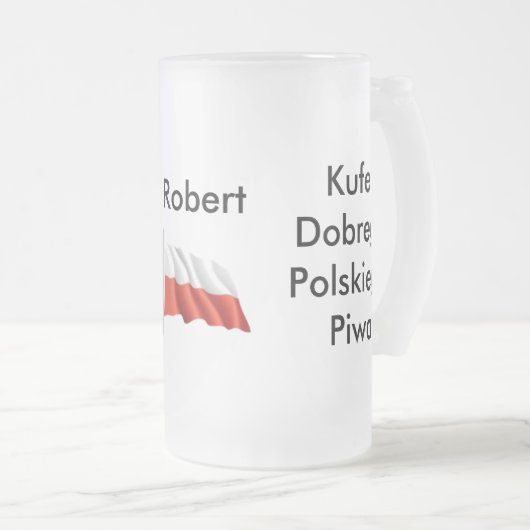 Bier Tasse Polnischer Bier (VorderseiteRechts)