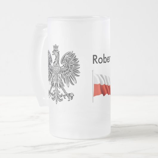 Bier Tasse Polnischer Bier (Vorderseite Links)