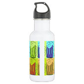 Bier Tasse Pop Art Trinkflasche (Rückseite)
