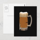 Bier-Tasse Postkarte (Vorne/Hinten)
