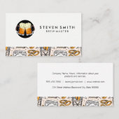 Bier-Tasse | Pub Hall Pattern Visitenkarte (Vorne/Hinten)