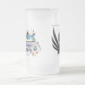 Bier-Tasse RushCamp! Mattglas Bierglas (Mittel)