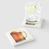 Bier-Tasse Steinuntersetzer (Seitenansicht)