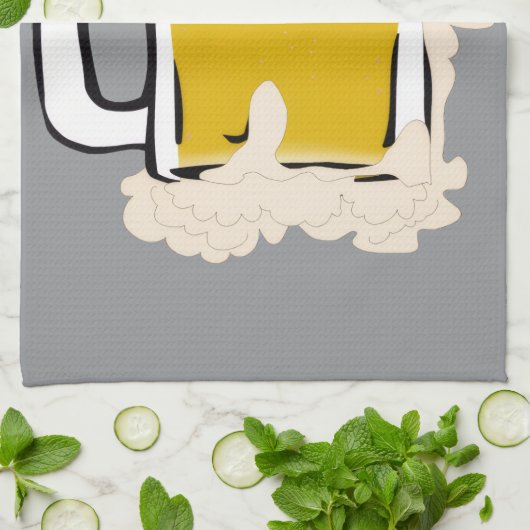 Bier Tasse Teetuch Geschirrtuch (Gefaltet)