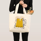 Bier Tasse Tote Bag Jumbo Stoffbeutel (Vorderseite (Produkt))
