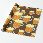 Bier Tasse voll mit Bier Print Geschenkpapier (Ungerollt)