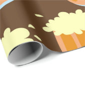 Bier Tasse voll mit Bier Print Geschenkpapier (Rolleneckpunkt)