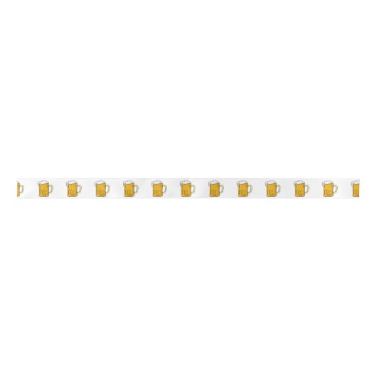 Bier-Tassen-Zeichnen Satinband (Vorderseite)