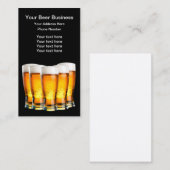 Bier-Thema-BierPilsners Visitenkarte (Vorne/Hinten)