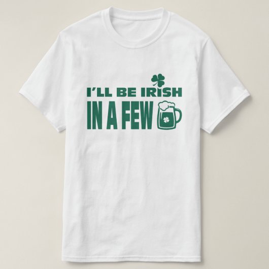 Bier Thema Spaß St. Patrick's Day T-Shirt (Design vorne)