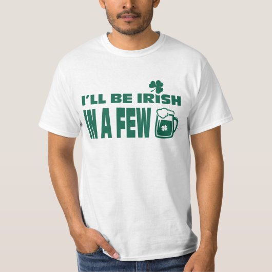 Bier Thema Spaß St. Patrick's Day T-Shirt (Vorderseite)