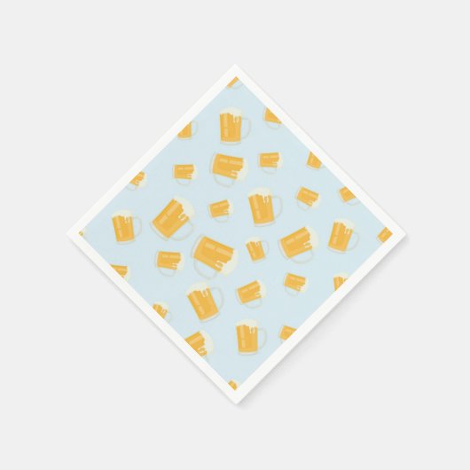 Bier Themed Paper Napkins Serviette (Ecke)