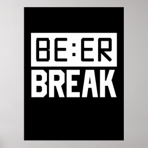 Bier Time Break Poster