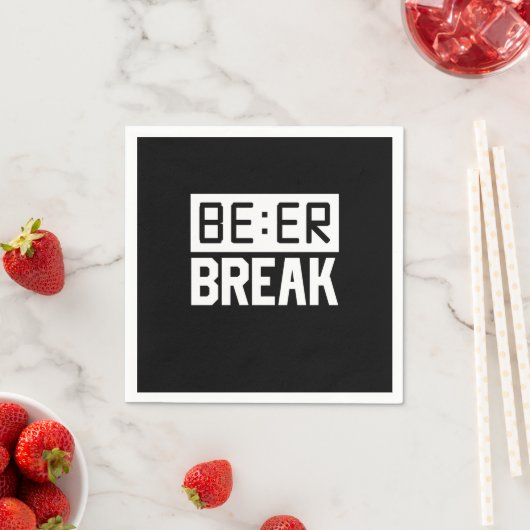 Bier Time Break Serviette (Beispiel)