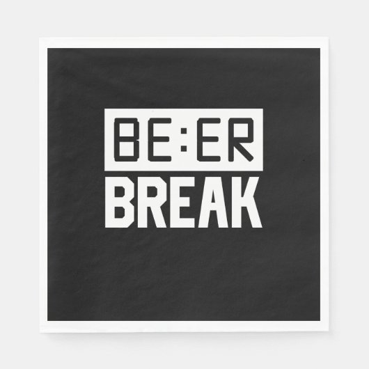 Bier Time Break Serviette (Vorderseite)