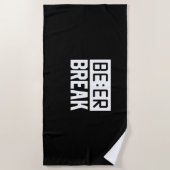 Bier Time Break Strandtuch (Vorderseite)