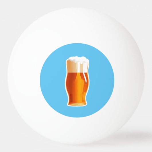 Bier Tischtennisball (Vorderseite)
