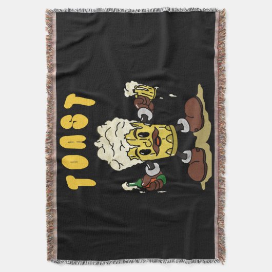 Bier Toast Mascot Decke (Vorderseite Vertikal)